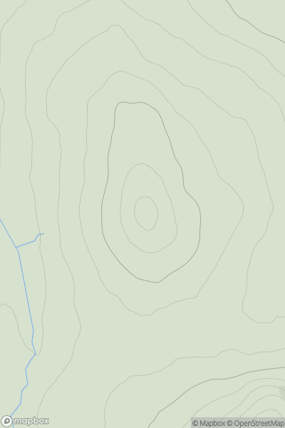 Thumbnail image for White Hill [Tomintoul to Banff] [NJ518460] showing contour plot for surrounding peak